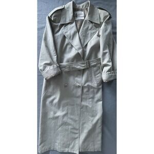 Vintage Woman's London Fog Beige Trench Coat | Belted | Classic Long Made In USA